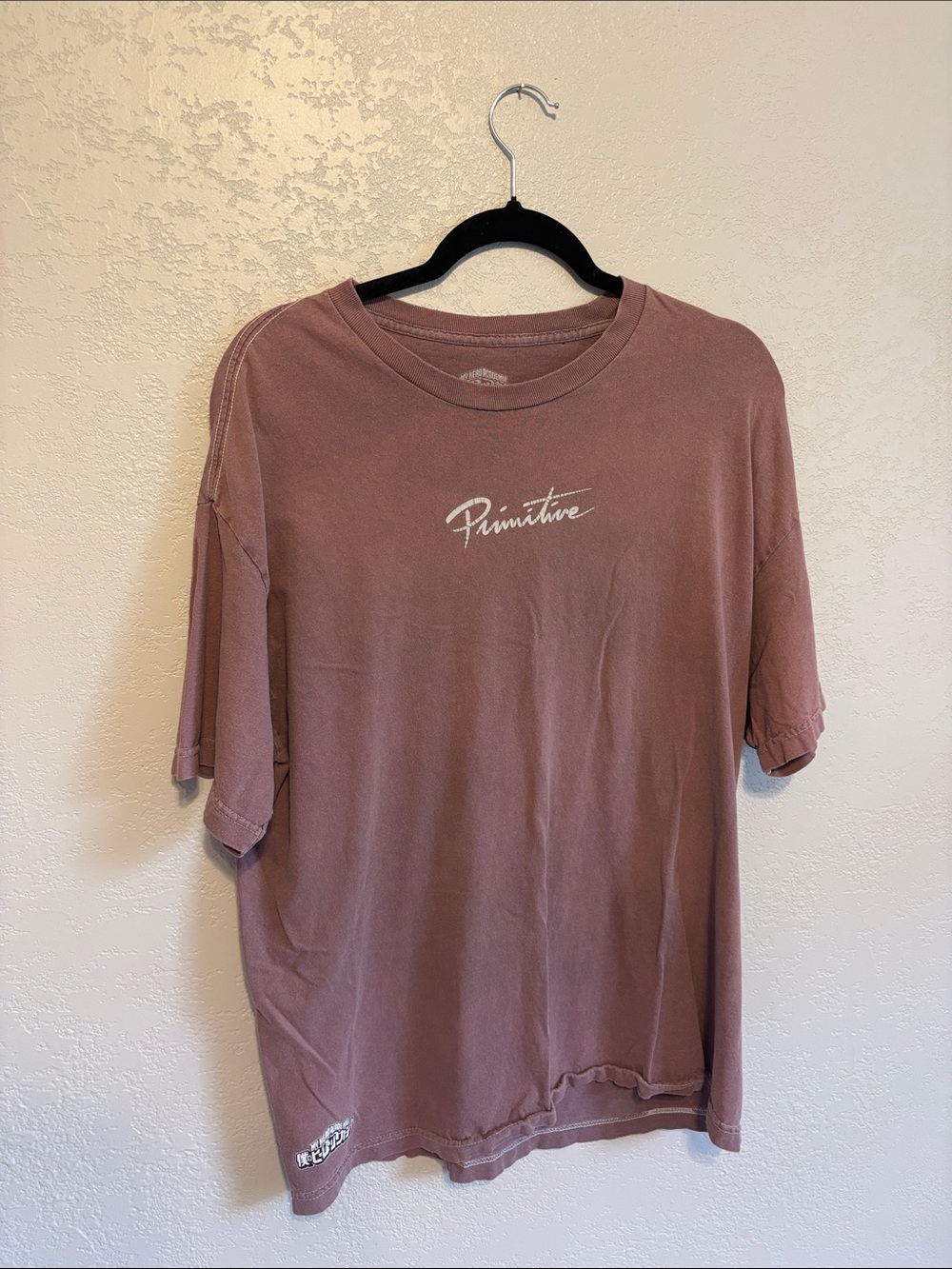 Primitive Short-Sleeve Crewneck T-Shirt in Dusty Mauve